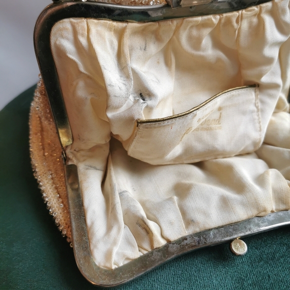 Vintage 1940s Beaded Handbag - Picture 6 of 6